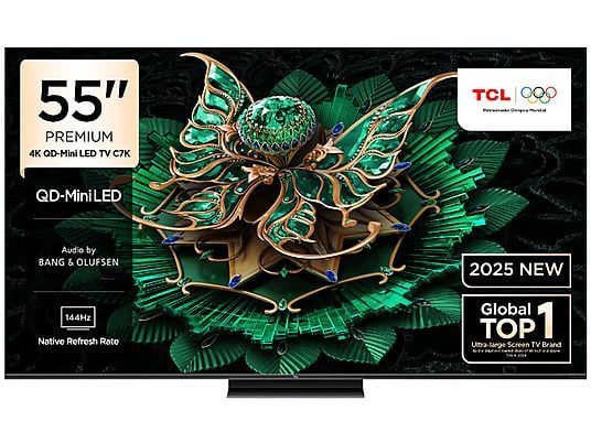 TCL 55C7K 55 inç 4K QD-Mini LED TV - Distribütör Garantili