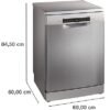 Bosch SMS4IKI62T 6 Programlı Bulaşık Makinesi Inox - Distribütör Garantili