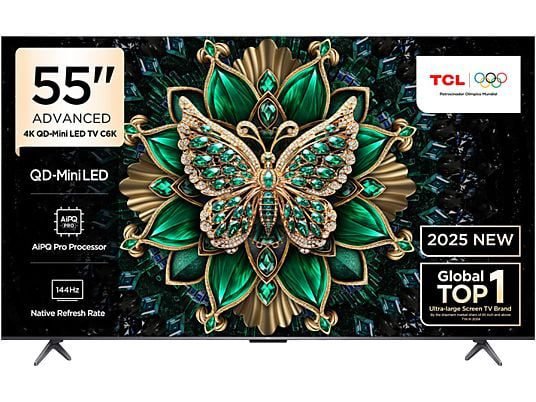 TCL 55C6K 55 inç 4K QD-Mini LED TV - Distribütör Garantili