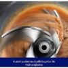 Philips HR1503/00 Cam Hazneli Doğrayıcı Metalik Gri - Distribütör Garantili