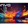 ONVO 75VQ90F3UA 75 inç 4K UHD QLED TV - Distribütör Garantili