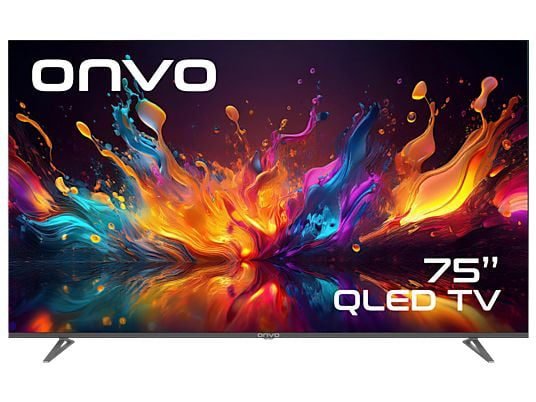ONVO 75VQ90F3UA 75 inç 4K UHD QLED TV - Distribütör Garantili