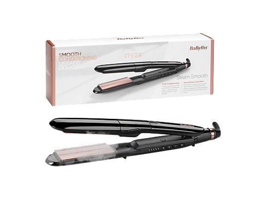 Babyliss ST493E Buharlı Saç Düzleştirici Siyah - Distribütör Garantili