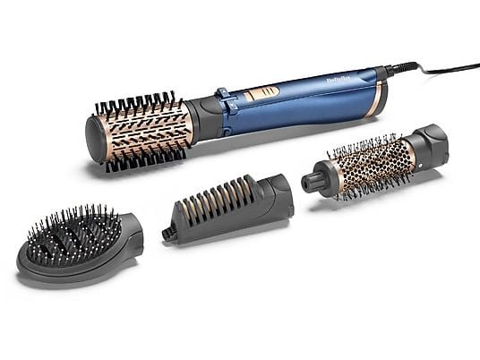 Babyliss AS965E 1000W Döner Başlıklı Hava Üflemeli Saç Şekillendirici Mavi - Distribütör Garantili