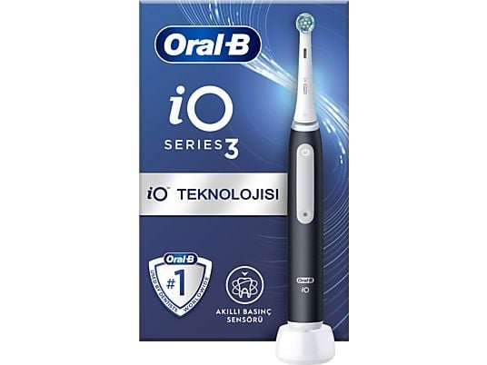 Oral-B iO 3 Serisi Şarjlı Diş Fırçası Siyah - Distribütör Garantili