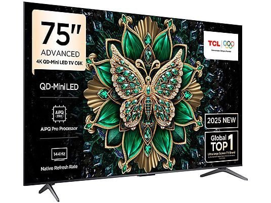 TCL 75C6K 75 inç 4K QD-Mini LED TV - Distribütör Garantili