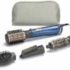 Babyliss AS965E 1000W Döner Başlıklı Hava Üflemeli Saç Şekillendirici Mavi - Distribütör Garantili