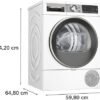 Bosch WQG25201TR 10 Kg Isı Pompalı Kurutma Makinesi Beyaz - Distribütör Garantili